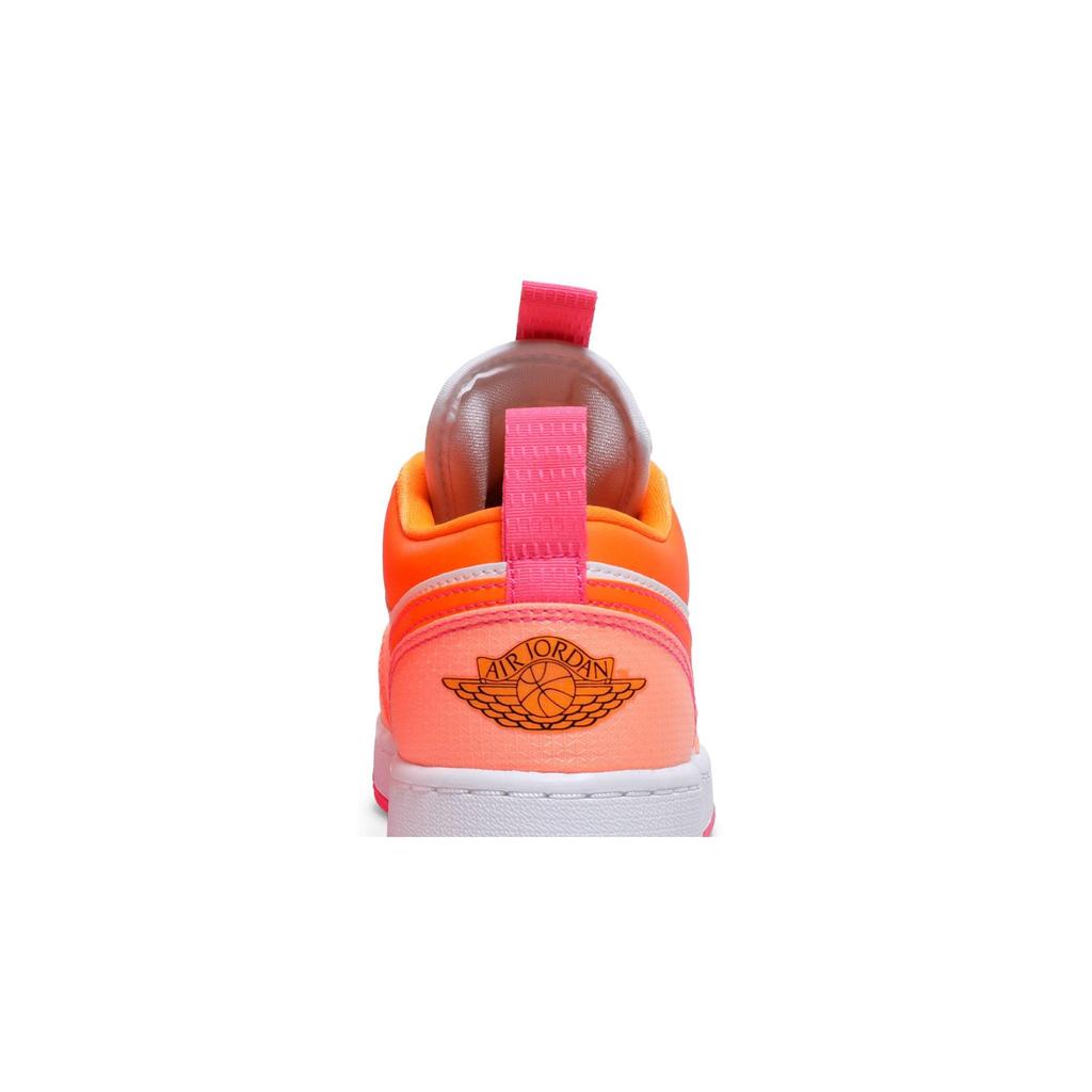 Air Jordan 1 Low Utility Grade School 'Crimson Pulse' (Unisex) Crimson Pulse / Pink Flash / Total Orange Kids' Basketball Shoes DJ0530 801