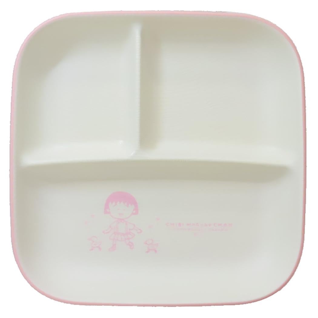 

Marimo Craft Chibi Wood Grain Square One Plate Chibi W214 x H214 x Maruko-chan Dish, L, Maruko-chan, Approx. D30mm, CBM-018