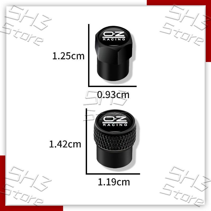 4Pcs/Set OZ Racing Logo Car Wheel Tire Air Valve Stem Caps Airtight Covers For Auto Truck Motorcycle Universal Tyre Accessories