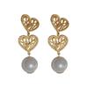 Drop Earrings Set Big Circle Piercings Earrings Jewelry for Women Imitation Pearl Hoop Cute Ear Buckle