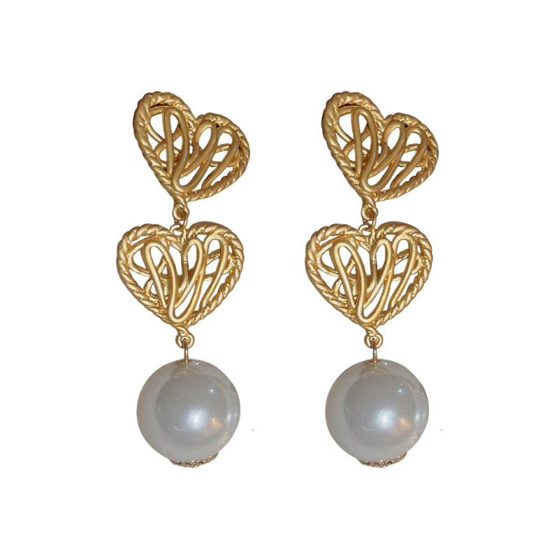 Drop Earrings Set Big Circle Piercings Earrings Jewelry for Women Imitation Pearl Hoop Cute Ear Buckle