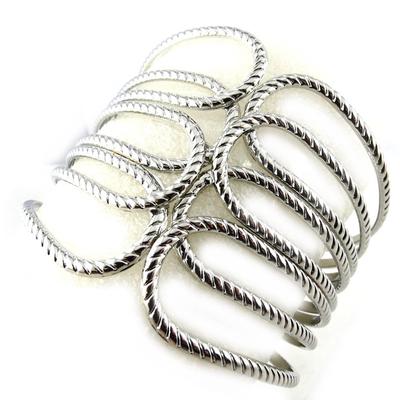[N1590] - Designer-Armband 'Cleopatra' silberfarben
