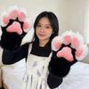 Furry Cats Paws Gloves Cosplay Costume Gloves for Women Girl Warmth Comfort Soft Plush Fursuit Gloves Anime Armwear