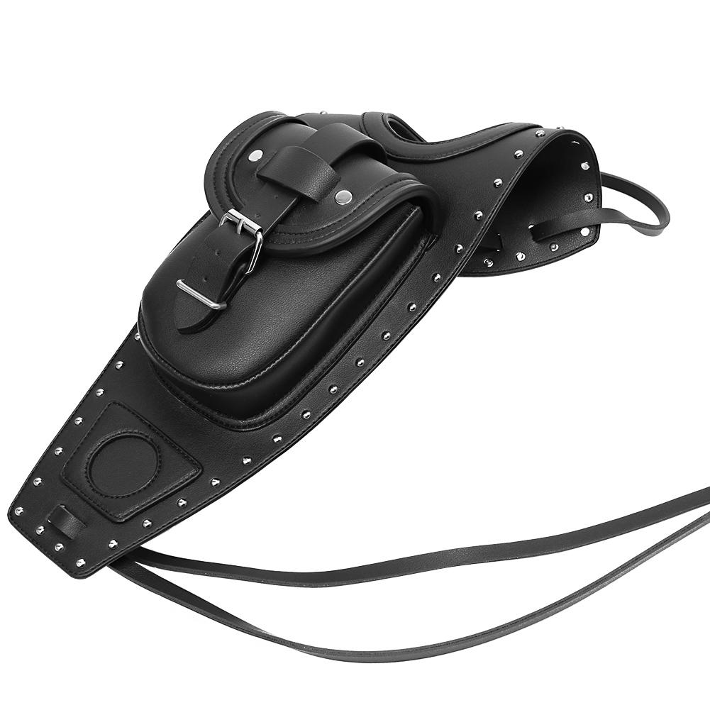 Motorcycle Fuel Tank Cover Panel Pad Bib Bag Pouch For Harley Sportster 883 XL1200 PU Leather Black 1