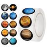 500 Pictures/roll Roll Tape Cartoon Planet Account Material Can Be Decorative Envelope Sticker Dots