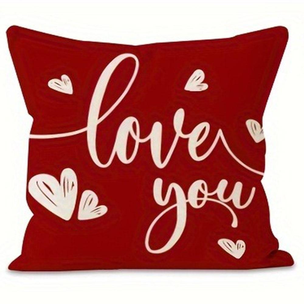 Romantic Expectations On Pillowcases Cover Bedroom Sofa Decoration Polyester Cushion Cover with Zipper