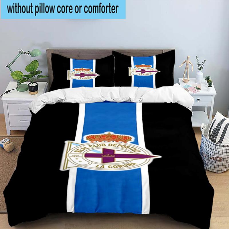 3PCS Deportivo Football Bedding Set,Including 1pc Duvet Cover And 2pcs Pillowcases Perfect for Bedroom, Dormitory, Fan Christmas gift
