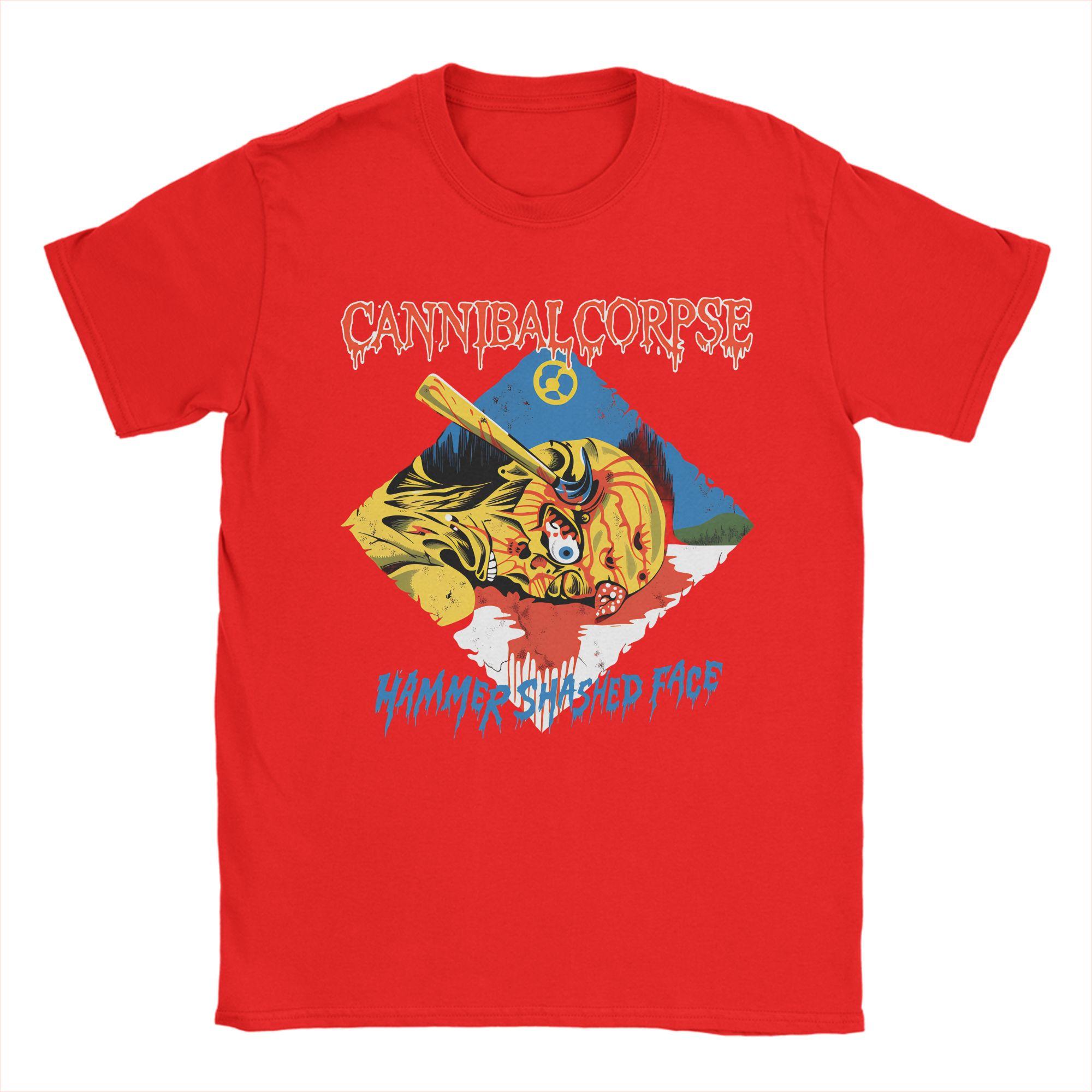 

Cannibal Corpse Hammer Smashed Face TShirt Summer Men 100 Cotton O Neck 4XL 5XL 6XL Clothing Short Sleeve Y2K Retro Tops S