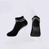Enkellange Sportsokken met Antislip Grip en Gestreept Manchet voor Yoga en Fitness