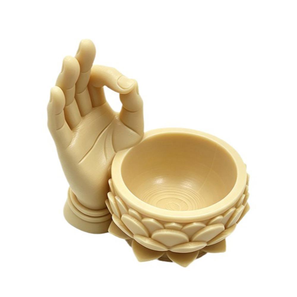 Ok Hand Succulent Planter Creative Jewelry Storage Tray Lotus Shaped Flower Pot  for Yard Garden