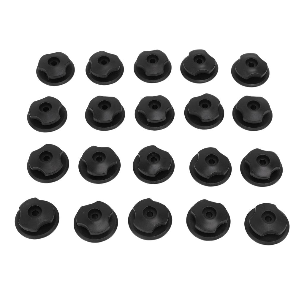 Net hooks, 40 pack car suitcase storage net hooks, versatile round trailer net hooks with screws for trailer tarpaulins, net pockets