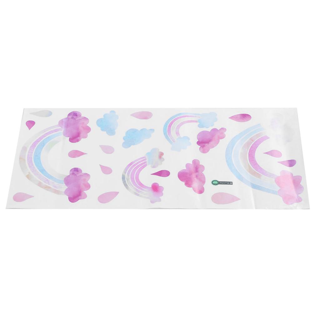Self Adhesive Wall Sticker Cute Clouds Raindrop Pattern Decal Children"s Room Bedroom Decor