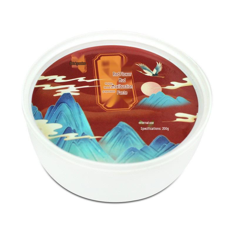 Травяная паста для моксотерапии с сафлором и полынью для здоровья всего тела