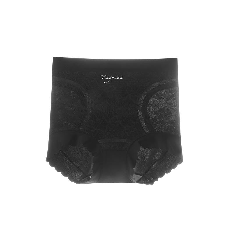 2025 Summer Tummy Control Lace High-Waist Women's Panties: Comfortable Fashion Triangle
