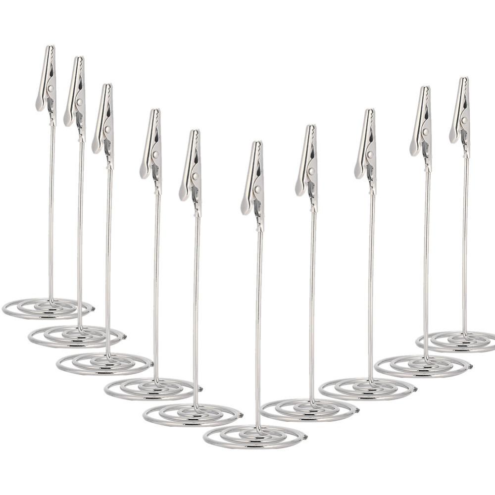 10Pcs Mouth Shape Table Name Clip Stable Base Wedding Place Card Holder Wedding Table Decoration