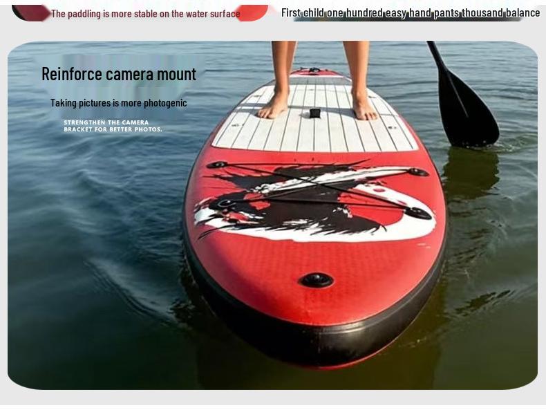 Inflatable Stand-Up Paddleboard - Professional Surfboard and Kayak Board for Beginners