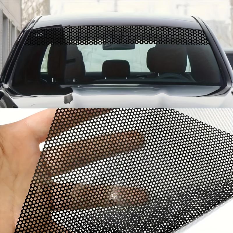 Tinte de Ventana de Coche de Malla, Pegatina de Visión Unidireccional, Película Perforada para Parasol