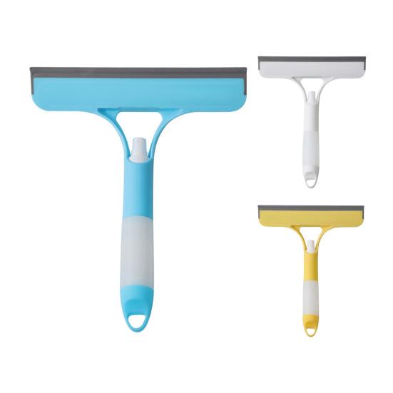 3 In 1 Window Squeegee Cleaner with Spray Bottle Ergonomic Design Double-sided Wipe Window Scrubber Cleaning Tool