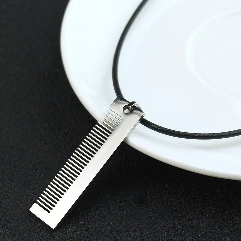 

Fashion Hip Hop Keychain Comb Silver Metal Sweater Chain Square Pocket Comb Gift