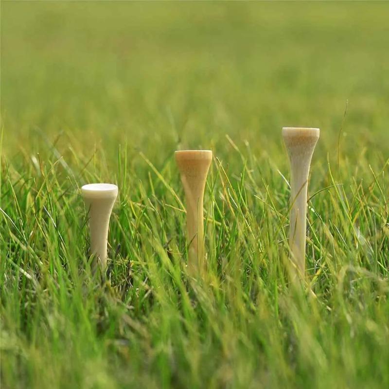 50/100/200Pcs Tees Golf Tees Bamboo Tee Golf Balls Holder 4 Sizes 42mm,54mm,70mm,83mmAvailable Stronger Than Wood Tees Drop Ship