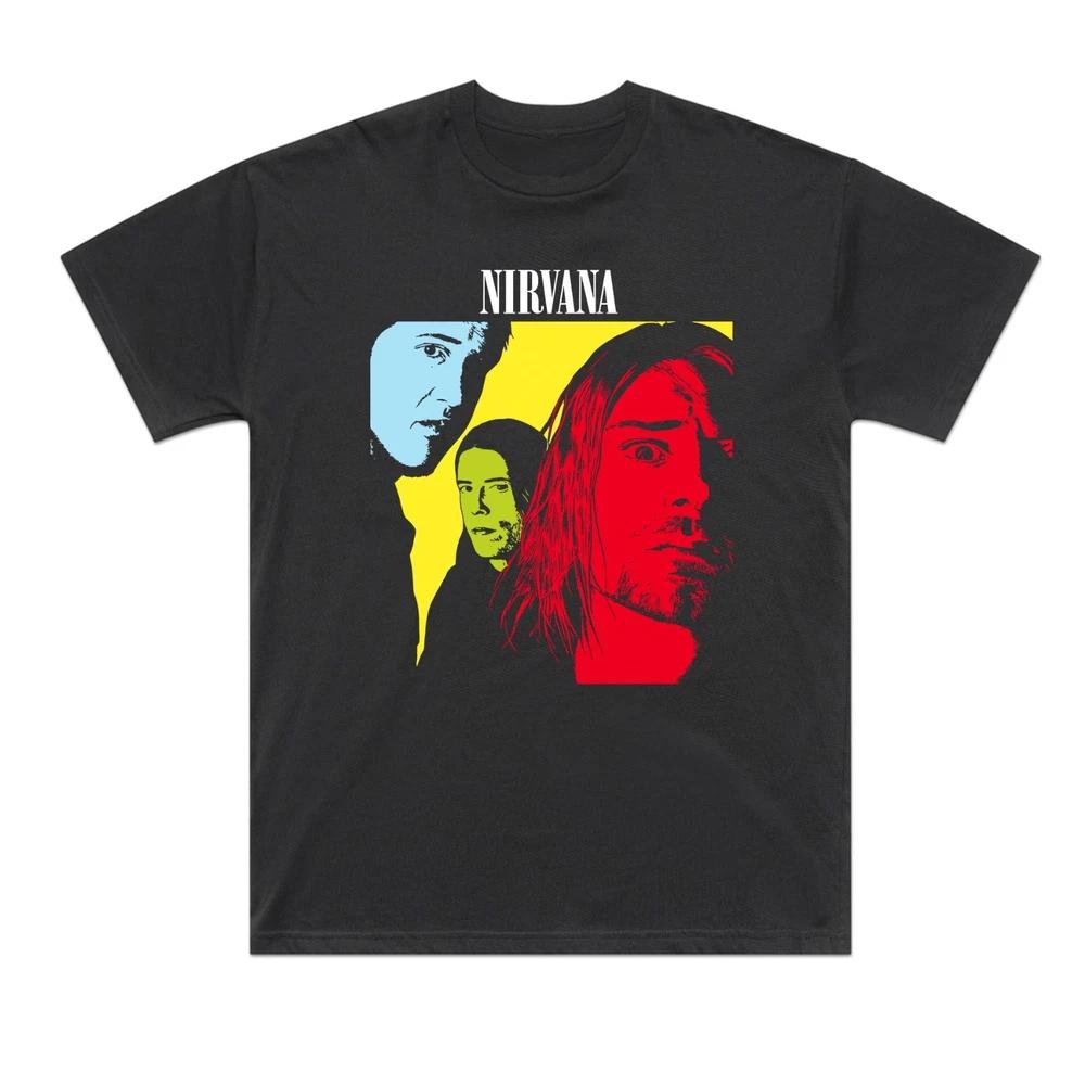 NIRVANA UNISEX BAND T SHIRT BLACK T SHIRT S