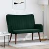 2 Seater Sofa Dark Green 115 x 61 x 87 cm Velvet (V)