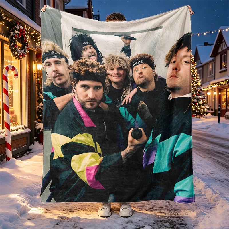 Electric Callboy Pattern Blanket for Home Decoration, Bed, Sofa, Car Travel, Camping, Suitable for All Seasons, Birthday Christmas Gift