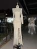 Elegant European & American One-Shoulder Twisted Evening Dress for Women