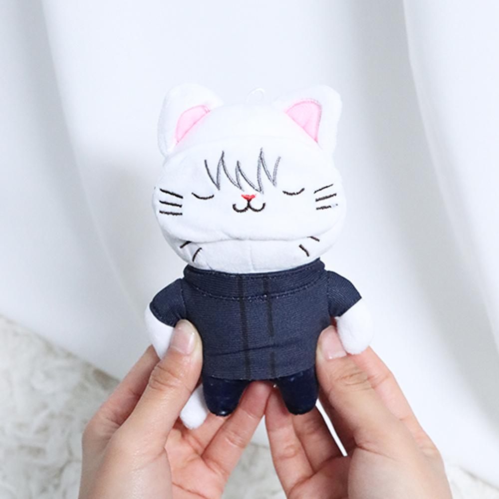14cm Weiche Gojo Katze Plüschtiere Anime Sonnenbrille Jujutsu Katze Plüschtiere Spielzeug Stofftiere Puppe Heimdekoration Kinder Geburtstagsgeschenke