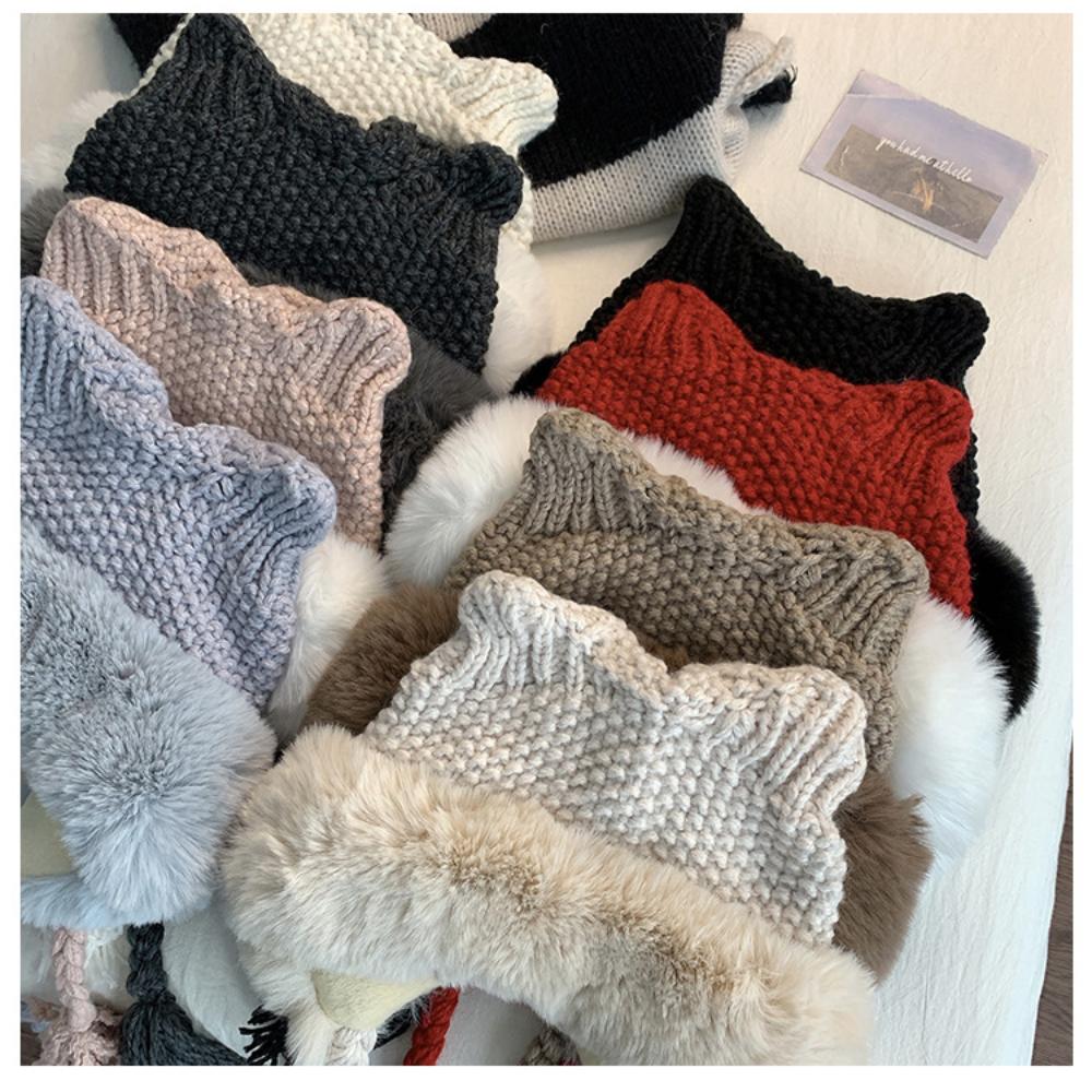 Animal Ear Flap Hat, Cute Plush Trapper Hat for Women, Winter Knit Cap with Fuzzy Ears, Warm Thermal Winter Hat for Cold Weather