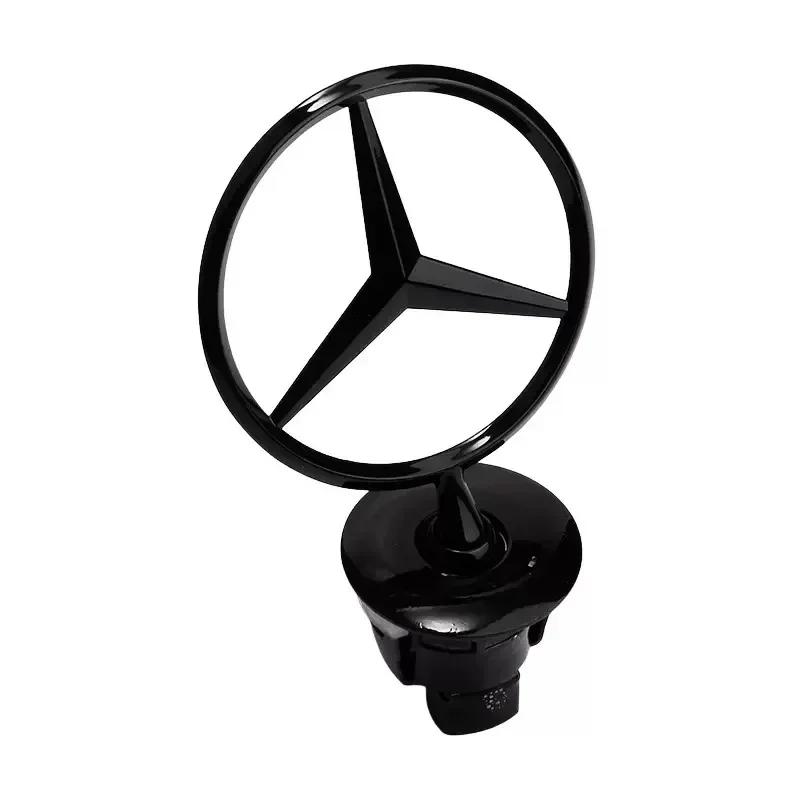 C200 E200 Per Mercedes Benz Stella sul Cofano - Emblema per Cofano Auto Logo Cromato Anteriore Segnaletica Cofano per Benz Classe C E S W204 W205 W212