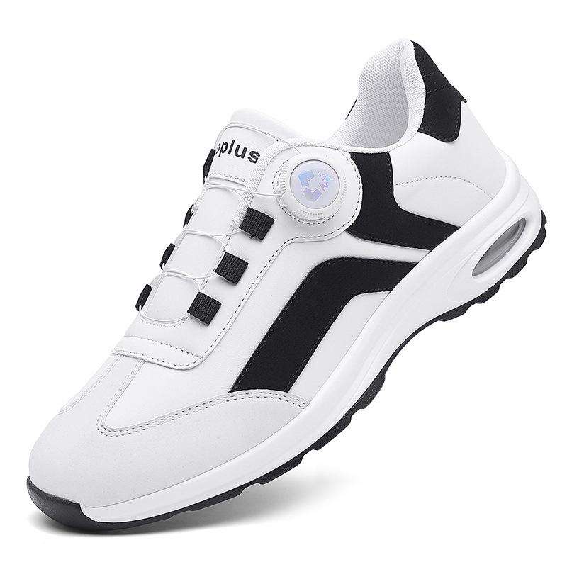 New low-top air cushion rotating buckle sports shoes outdoor light and comfortable cushioning casual shoes