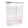 Grain Dispenser Transparent Large Capacity Airtight Cereal Container Dispenser for Beans Rice Dry Food