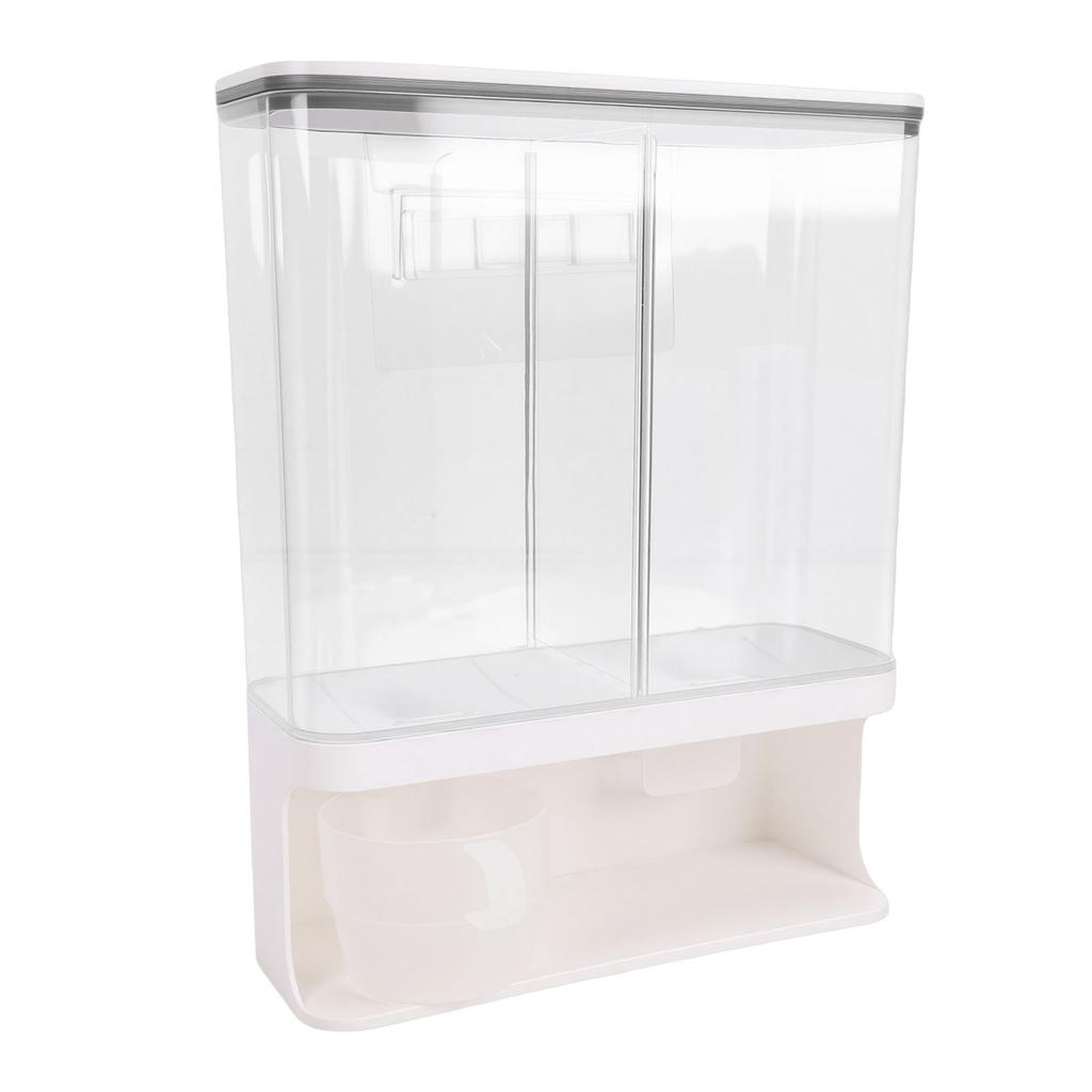Grain Dispenser Transparent Large Capacity Airtight Cereal Container Dispenser for Beans Rice Dry Food