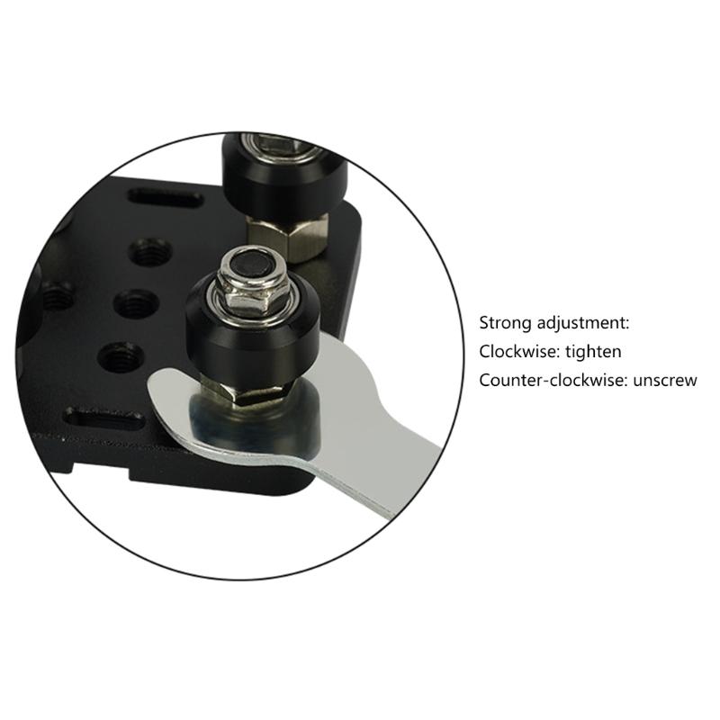 DurabilityMini Five Roulette V Slot Plate V-Openbuild Wheel V Gantry Plate for Enhances Stability in Mechanical Systems