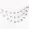 Elegant Star Garlands Decoration Glitters Paper Streame Festival Ornament for Birthday Party Supplies Daily Casual Use