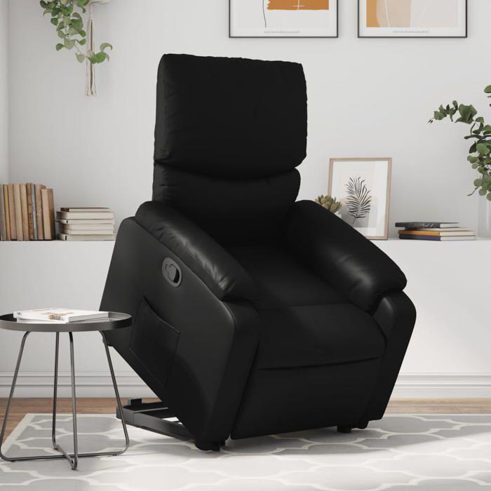 VidaXL Reclining Armchair, Relaxation Chair with Adjustable Backrest and Footrest, Living Room Lounge Seat, Black 3204886