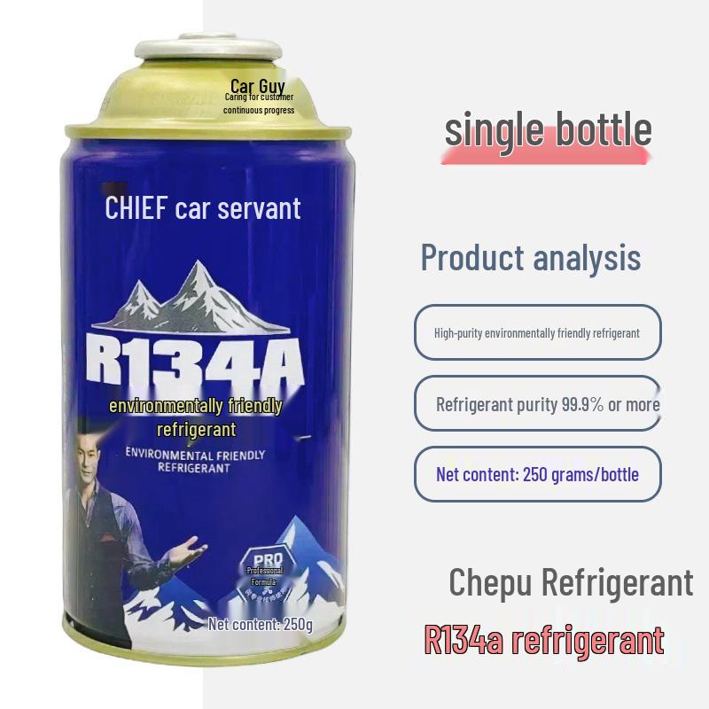 R4 Automotive R134a Refrigerant & Leak Sealer with Coolant Freezing Oil