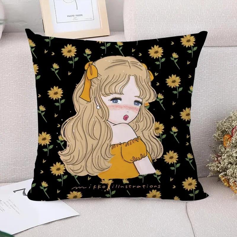 Pillow Cases Decorative Pillows Covers Mikko Illustrations Pillowcases  Sofa Cushions Fall Decor Cushion Cover Luxury