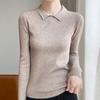 Navava Men S baSic Daily Fit Solid Collar Long Sleeve Knit Nk3428
