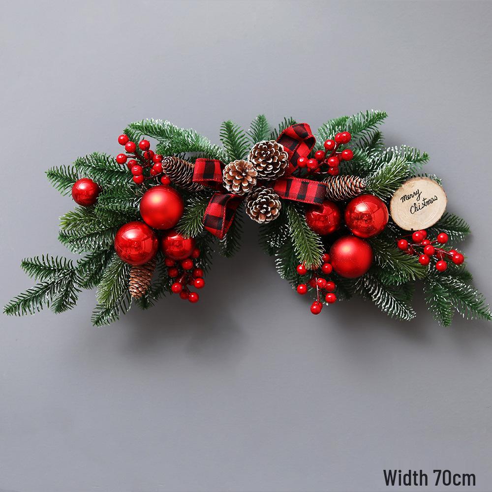 Slavnostní parohový dveřní a nástěnný věnec pro vánoční dekorace