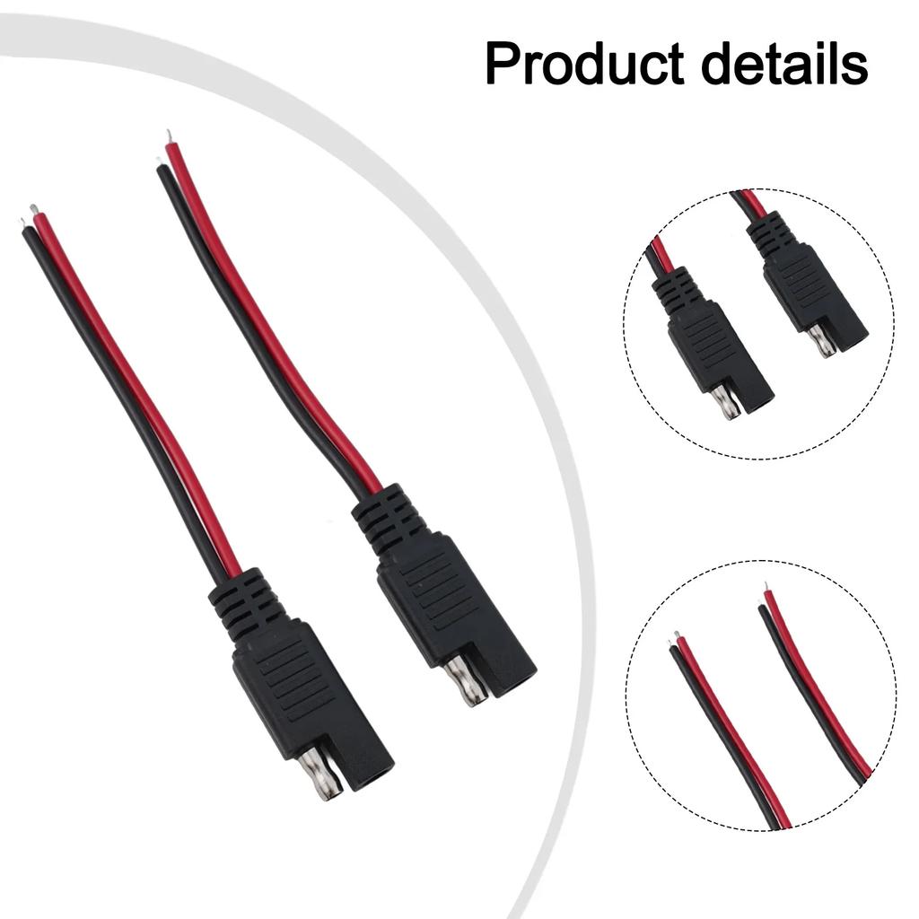 SAE Connector Extension Cable SAE Quick Connector Disconnect Plug SAE Cable Car Motorcycle SAE Extension Power Cord Accessories