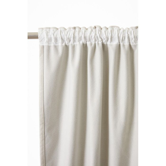 Soundproof and Thermal Blackout Curtain Lined with Fleece Gathering Tape "Bjorn" 100% Opaque The Ariadne's Thread - Bjorn Pampa - 2 Panels