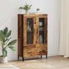 Highboard Reclaimed Wood 70 x 31 x 115 cm Engineered Wood and Iron