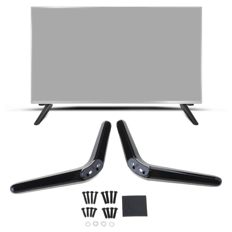 TV Stand, Base Table Top TV Stand, TV Legs Replacement Universally for 32 to 65inch Mounting Holes 17-20mm