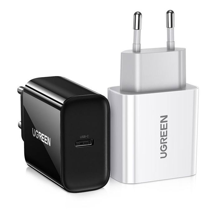 Chargeur secteur - UGREEN - 1 Port USB-C - 20W - Noir