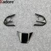 For Toyota Venza Harrier     2024 2025 Carbon Fiber Car Steering Wheel Panel Cover Trim Interior Accessories
