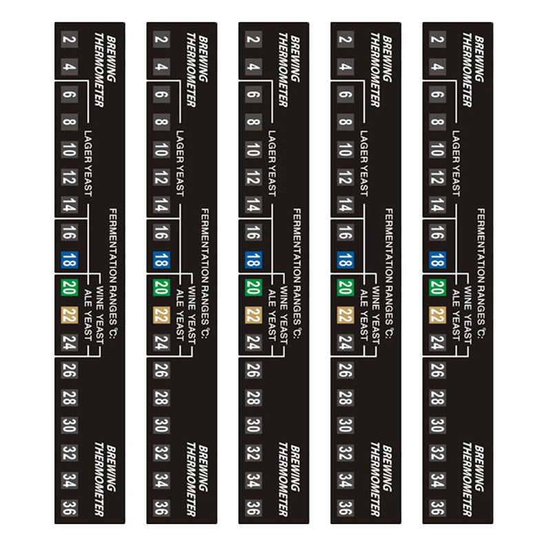 

5шт/10шт цифровой термометр для пива клейкая полоска аквариум наклейка для считывателя температуры пива вина