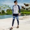 Men's Two-Piece Long Sleeve Wetsuit: Sun Protection, Quick Dry, Slim Fit for Snorkeling, Surfing & Hot Springs