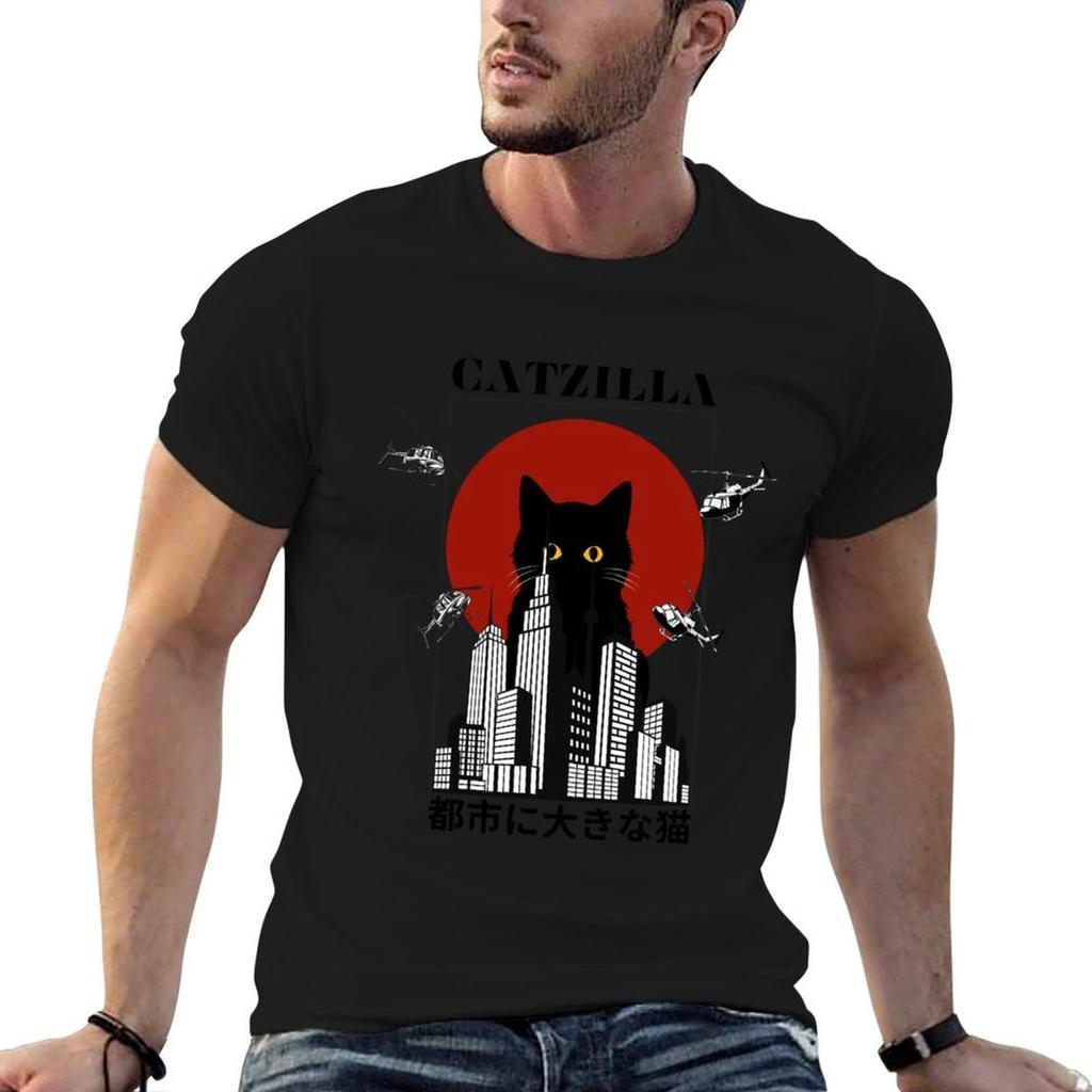 Monster Cat TShirt Unisex T Shirts Graphic Cotton T Shirts High Quality Cotton T Shirt Pack Tshirt